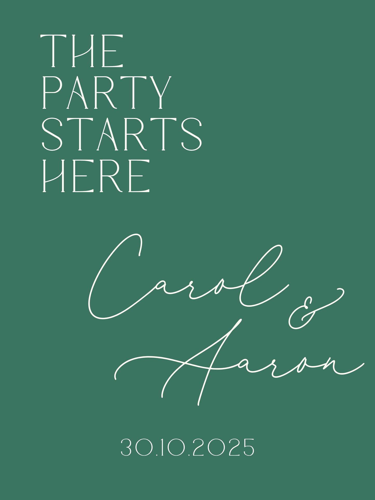 The party starts here