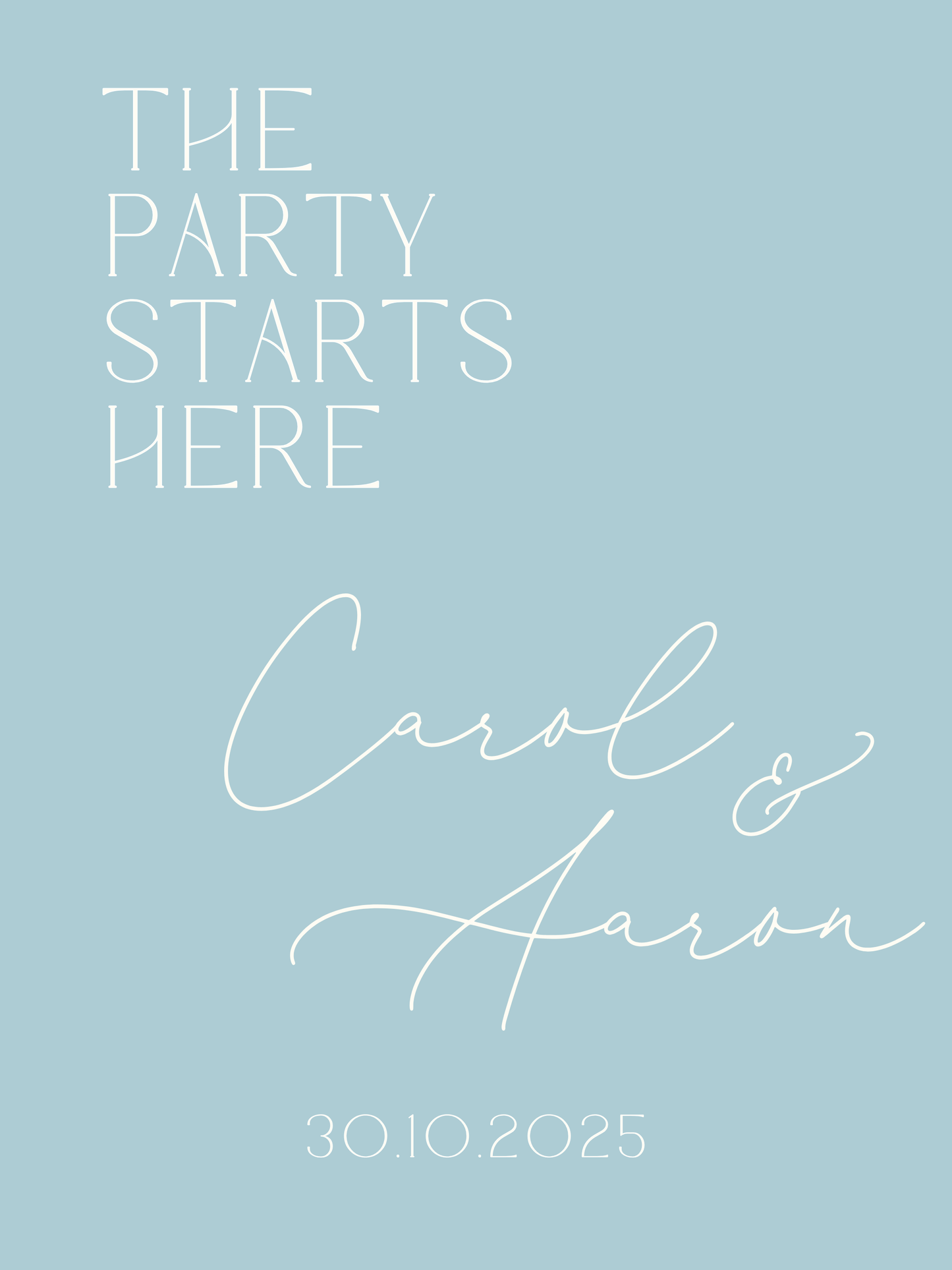 The party starts here