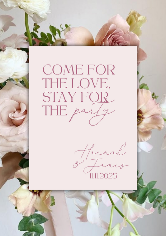 Come for the love, stay for the party