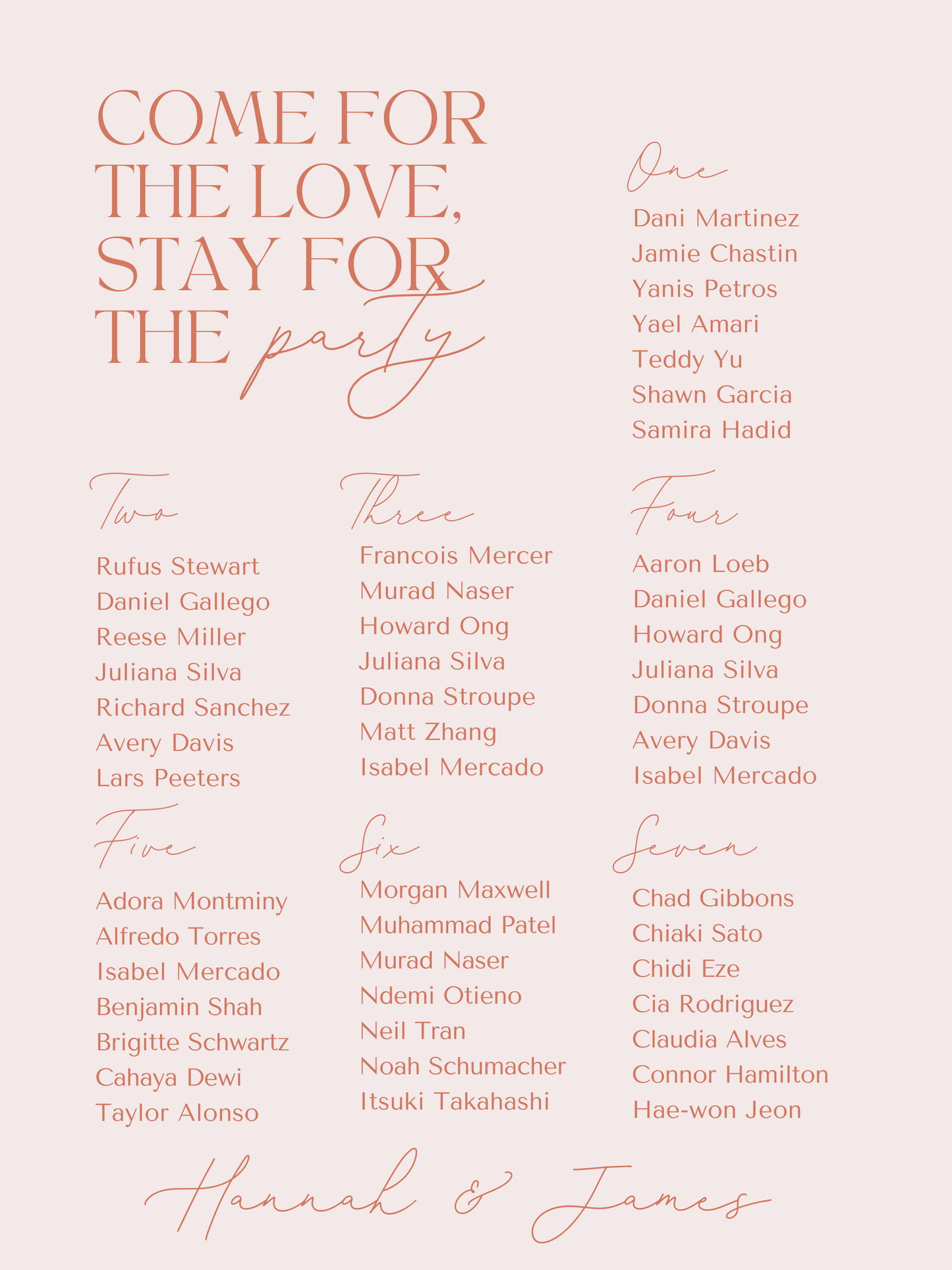 Come for the Love, Stay for the Party