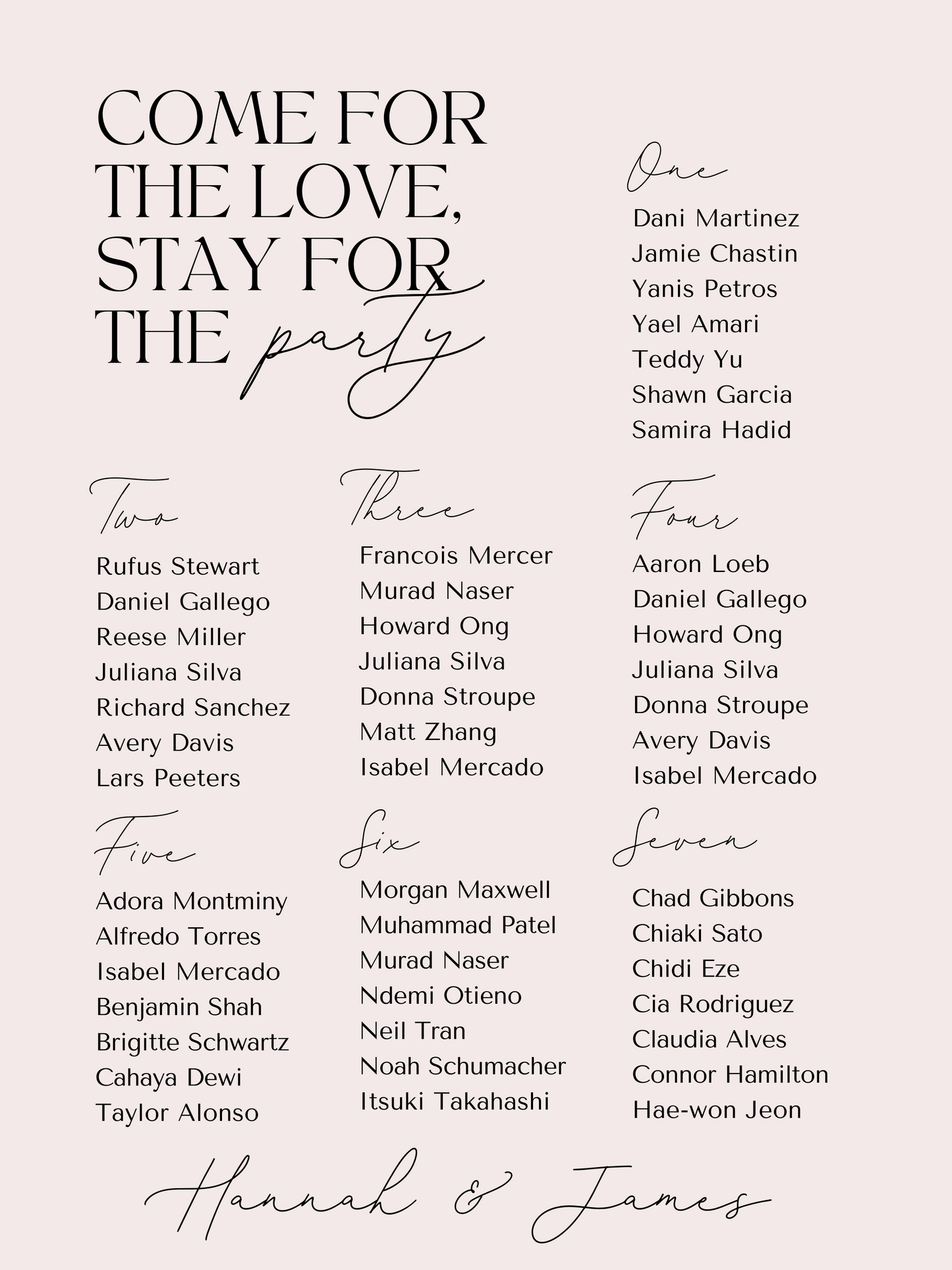 Come for the Love, Stay for the Party