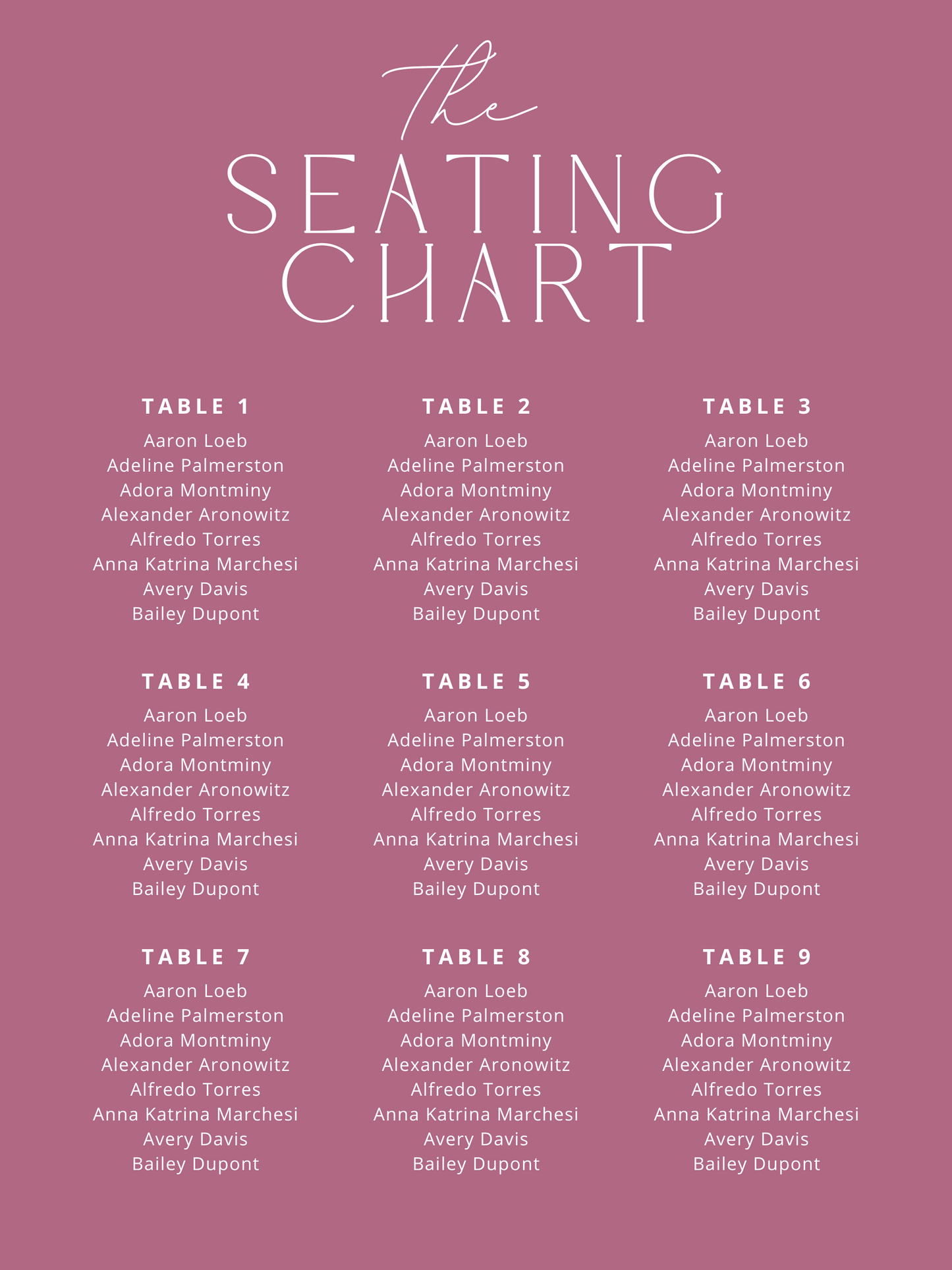 Please be seated