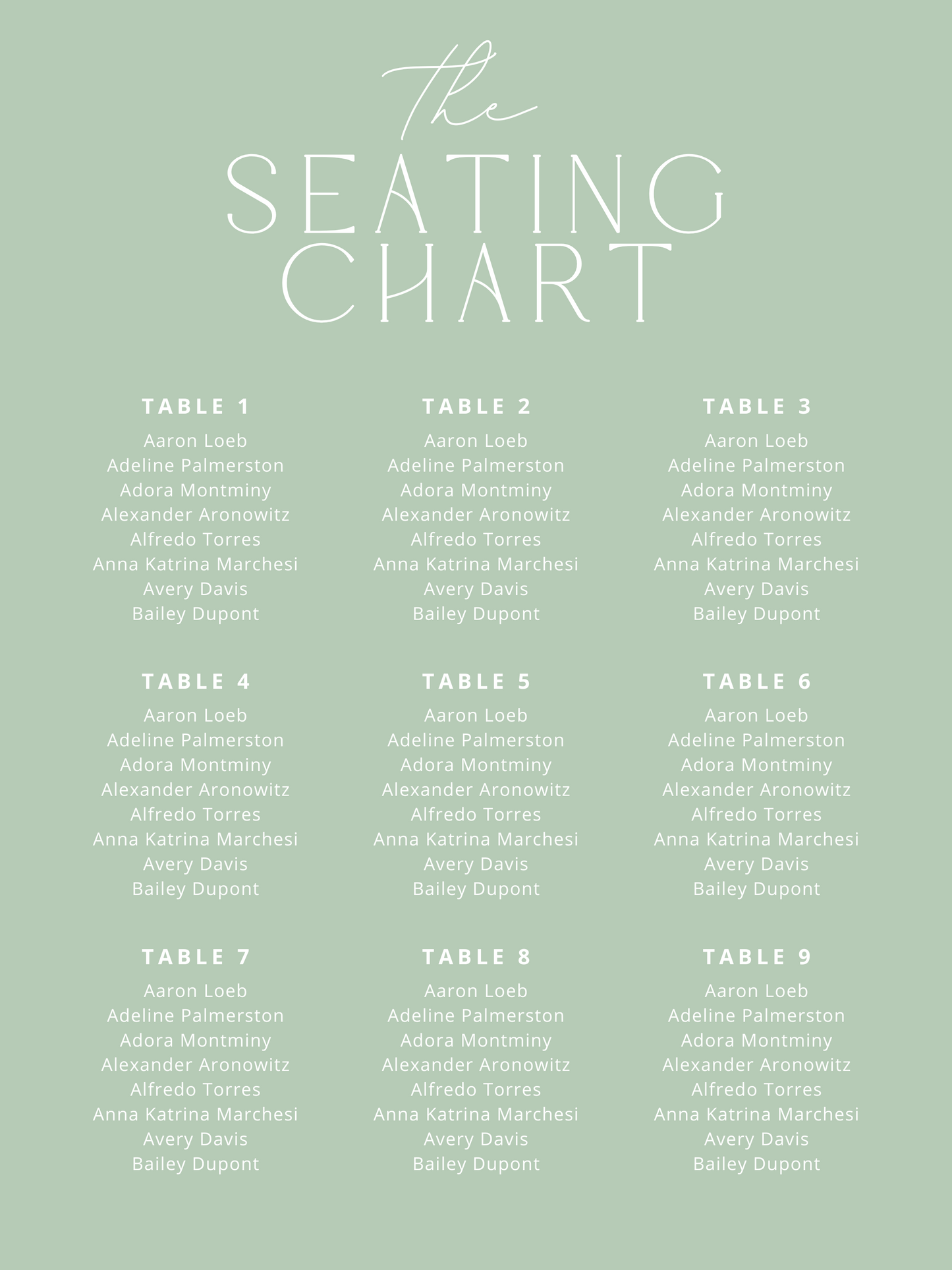 Please be seated