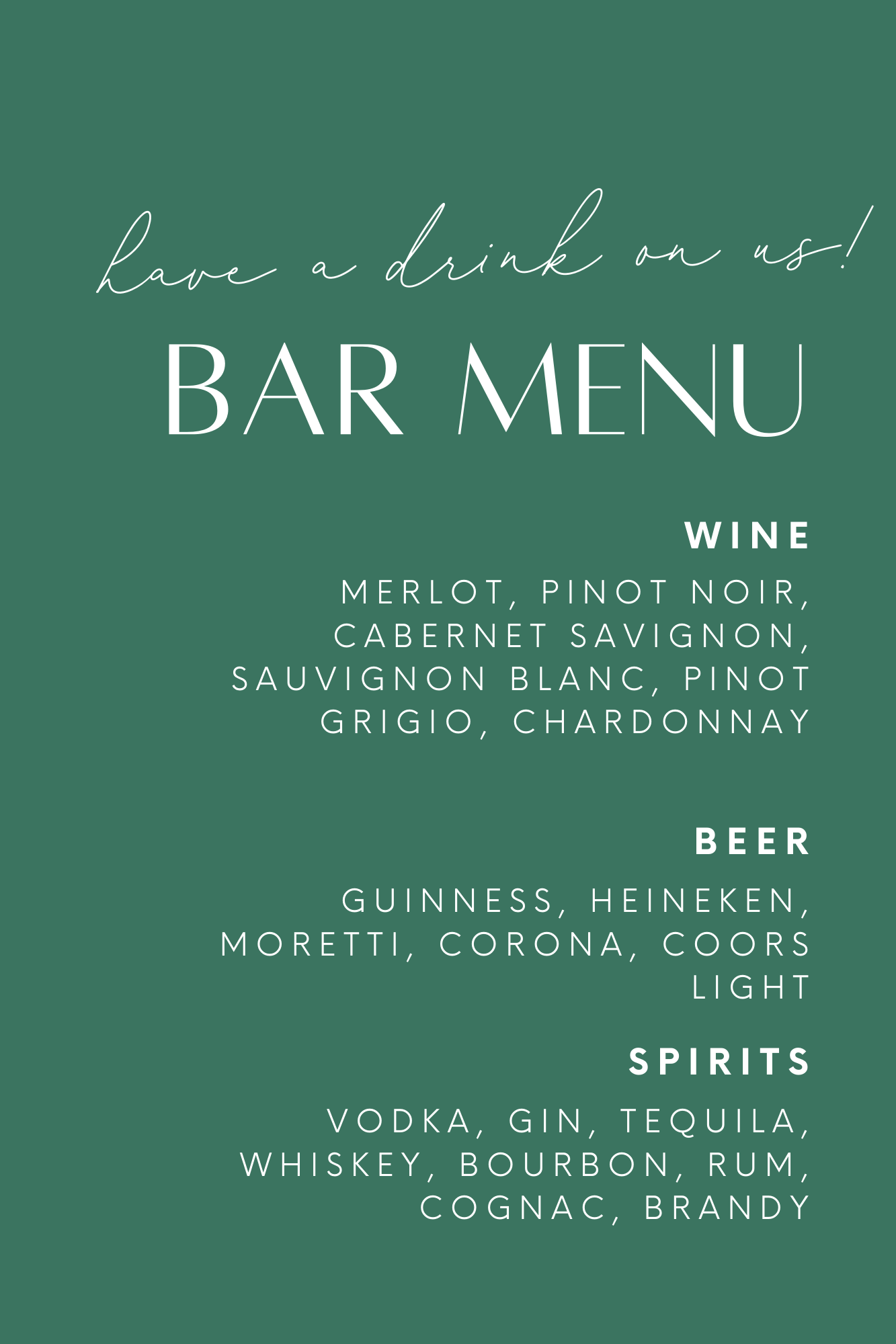 Have a Drink on us!