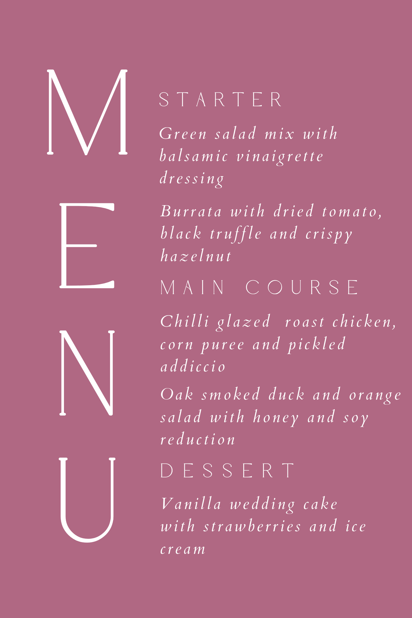 Eat, Drink & Be Married